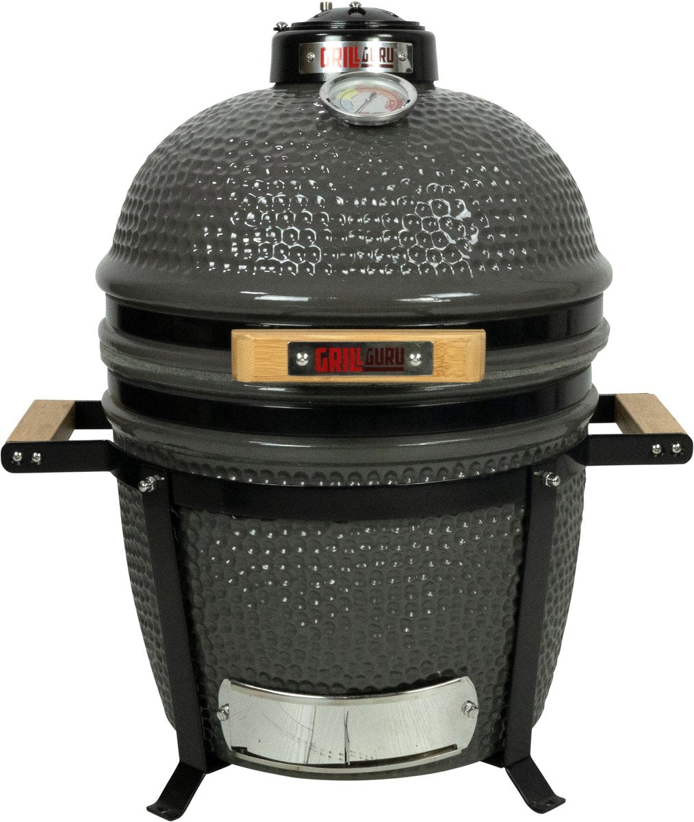 Grill Guru Kamado barbecue originale compatto ø33 cm ø 13 pollici - completo - grigio