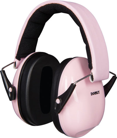 Dooky® dooky gehoorbescherming kinderen - verstelbare koptelefoon 5-16 jaar - 28db isolatie - ideaal voor school, evenementen drukke omgevingen - oorkappen met opbergzakje - noise cancelling headphones - roze