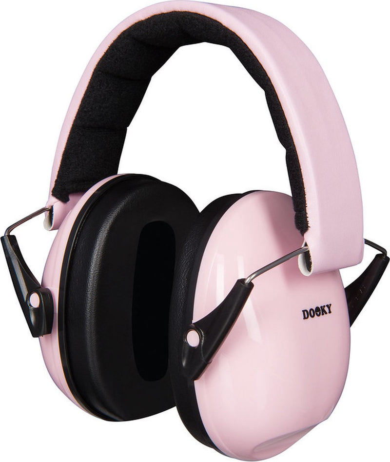 Dooky® dooky protección auditiva niños - auriculares ajustables 5-16 años - aislamiento 28db - ideal para escuela, eventos, ambientes concurridos - orejeras con bolsa de almacenamiento - auriculares con cancelación de ruido - rosa