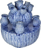 Vaso collezione Hd in terracotta blu 23,5x23,5x27,5cm