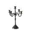 Candelabro Boltze home h40cm aluminio negro 5 brazos