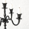 Candelabro Boltze home h40cm aluminio negro 5 brazos