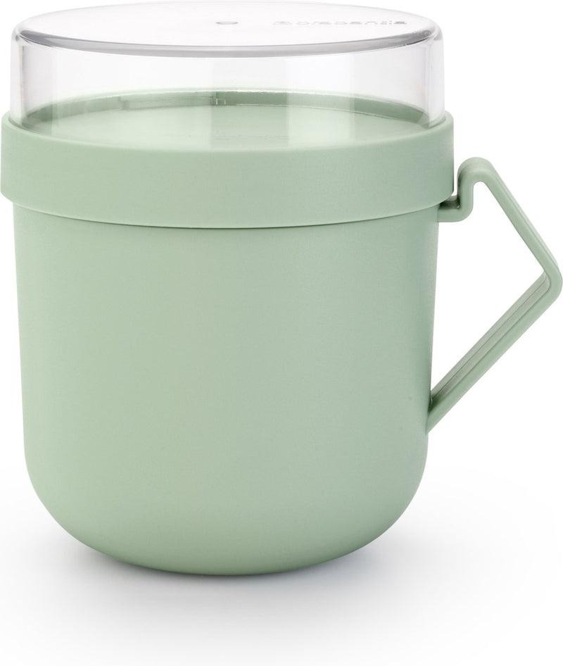 Brabantia make take soepbeker to go - 600 ml - kunststof - jade green