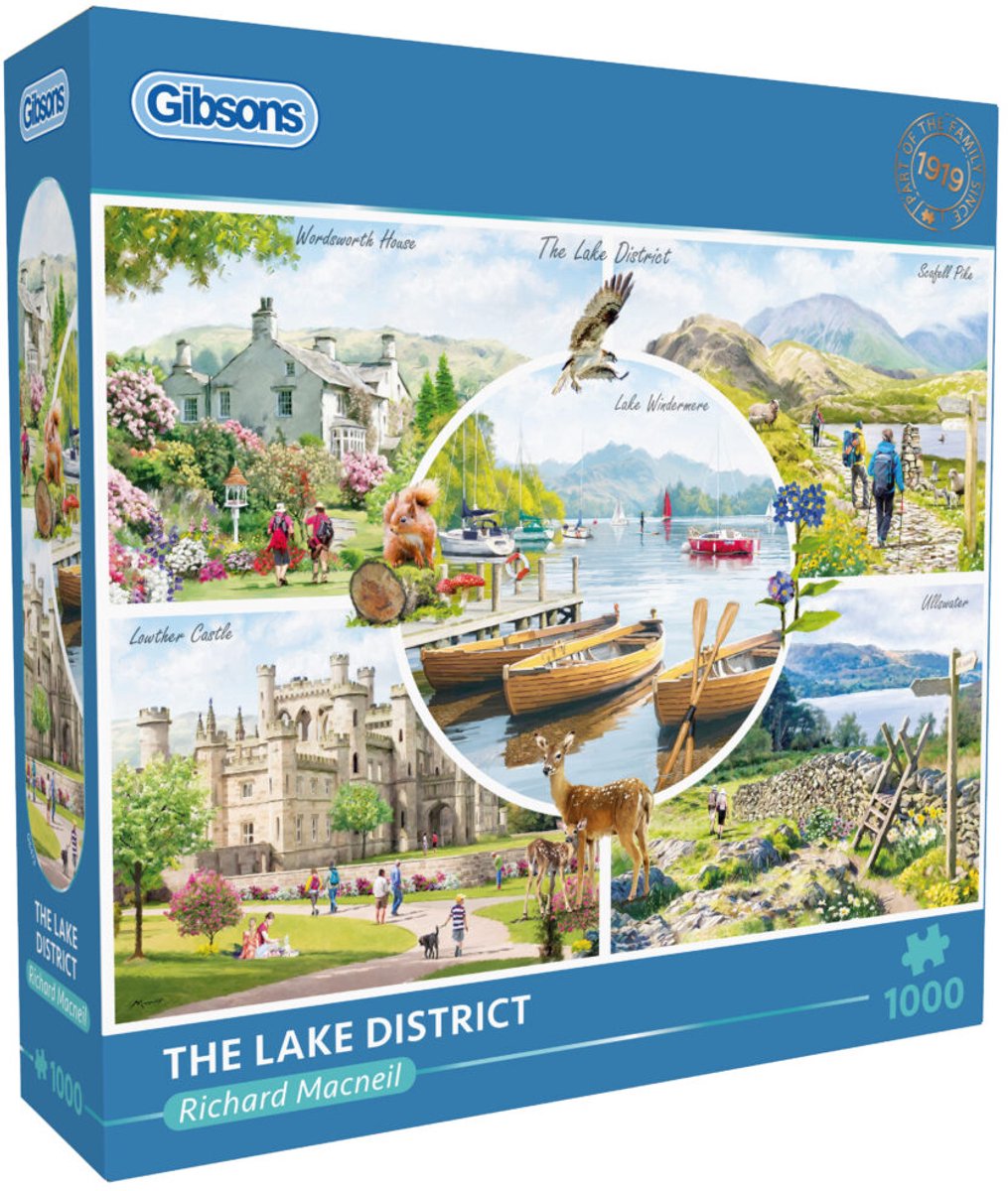 Il puzzle di Gibson Lake District 1000 pezzi tra natura e architettura.