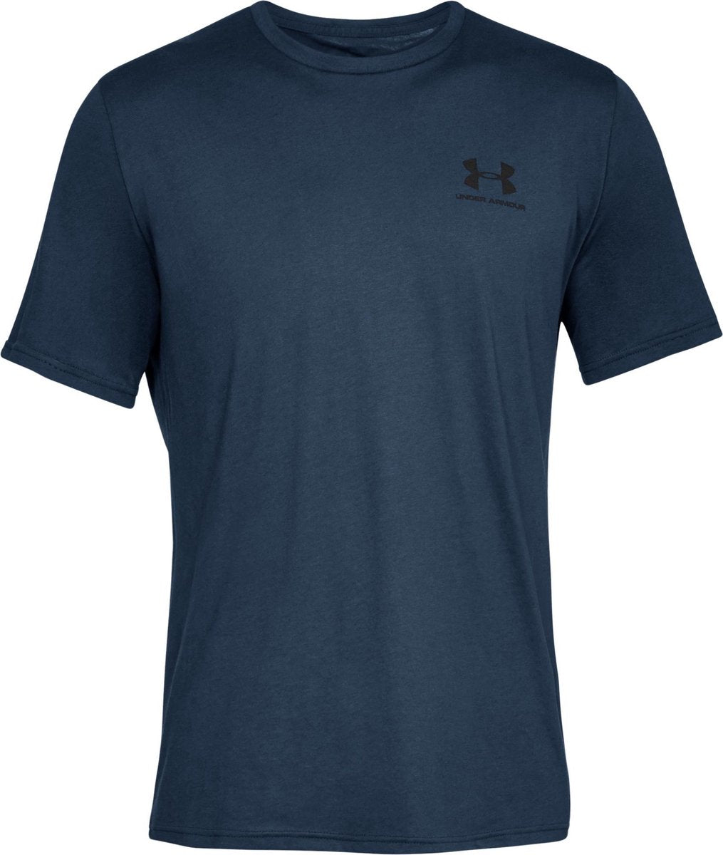 Maglia sportiva da uomo Under Armour UA M Sportstyle LC SS-Blu - Academy - Nera