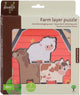 JOUECO Madera Capa Puzzle Farm, 7st.