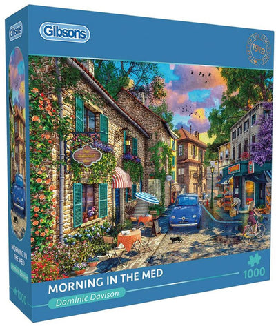 Gibsons - morning in the med (by dominic davison) - 1000 pieces 68×49cm (w×h) - jigsaw puzzle for adults