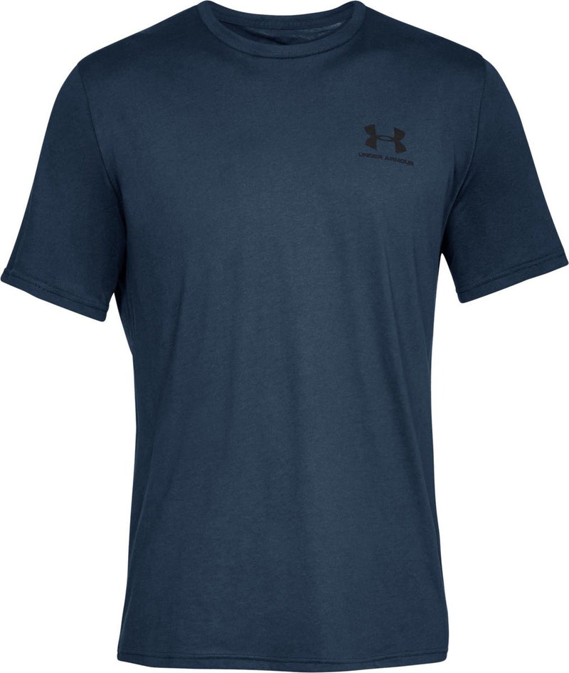 Maglia sportiva da uomo Under Armour UA M Sportstyle LC SS-Blu - Academy - Nera