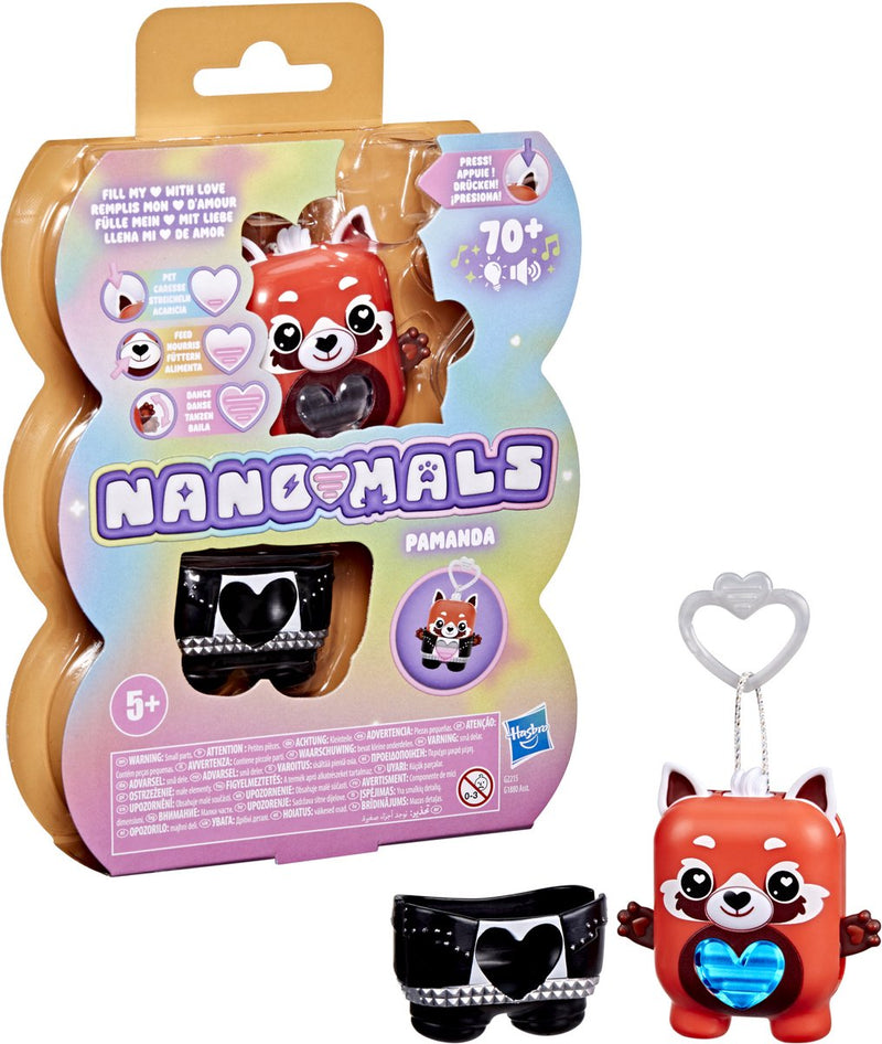 Nano-mals pamanda il panda rosso - giocattolo elettronico interattivo