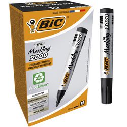 Pennarello indelebile bic 2000 largo 1,7 mm nero rotondo ad asciugatura rapida inodore
