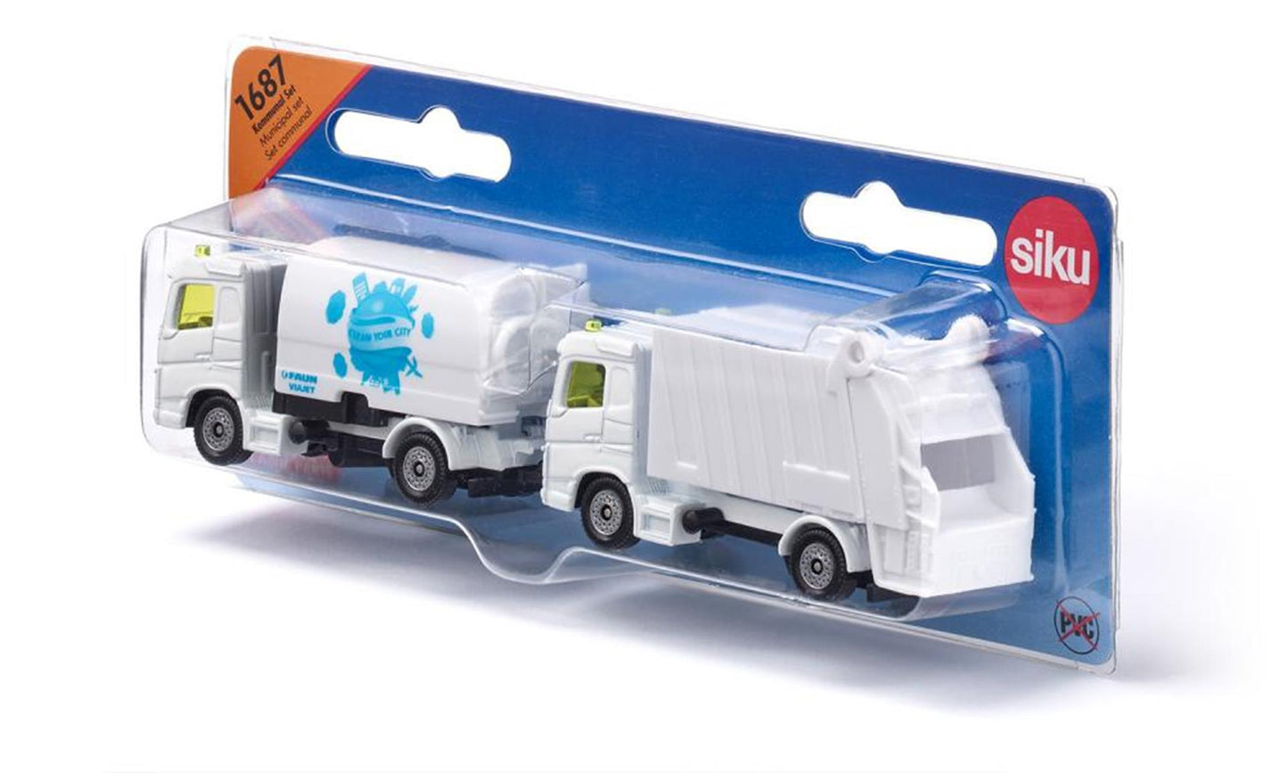 Camion della spazzatura spazzatrice Siku 1:87