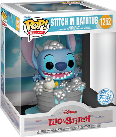 Puntada funko en la bañera - ¡pop! de lujo - figura de lilo y stitch