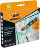 Bic intensity paint markers - pastel verfstiften - stiften voor kinderen en volwassenen - diverse pastel kleuren - watervaste marker met medium pun - 8 stiften