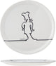 Plato de pizza acogedor y moderno - ø 31cm - blanco funline negro