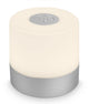 B.k.licht briloner - mini lampada da tavolo ricaricabile - con USB-C - wireless - dimmerabile - lampada da esterno - lampada per bambini - luce bianca calda 2.700k - 7x7 cm - cromo