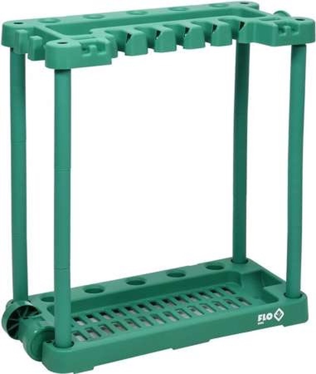 Porta attrezzi da giardino Flo - 84 x 74 x 35 cm - plastica - verde - max. 45 chilogrammi