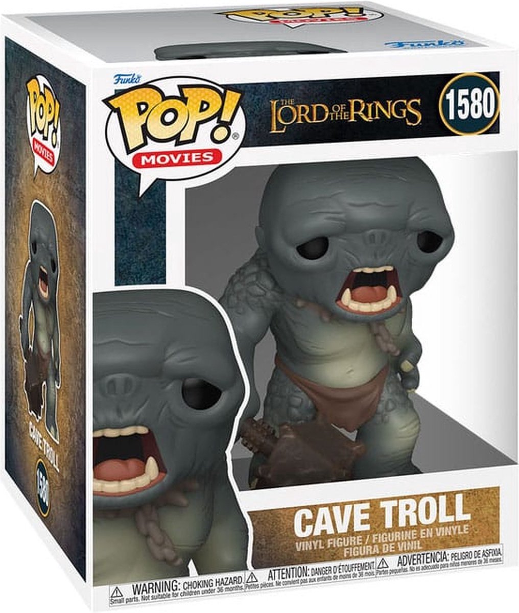 Funko pop películas super: el señor de los anillos - troll de las cavernas pop #1580