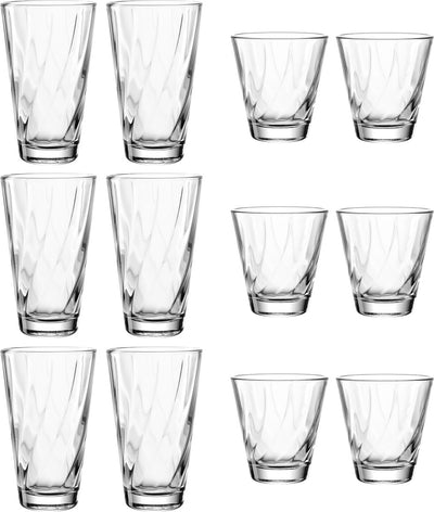 Leonardo twist glazenset 12-delig