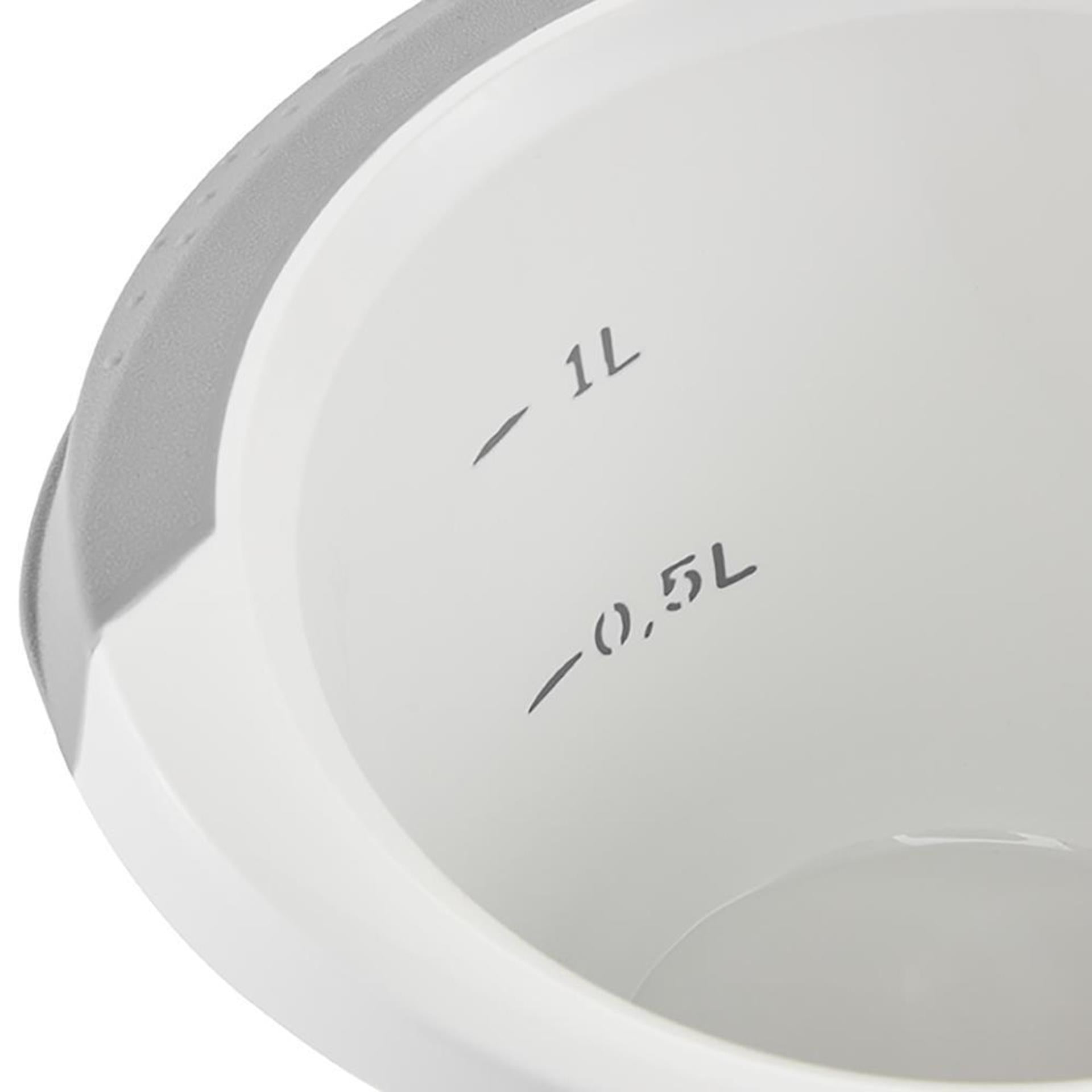 Ciotola Keeper antiscivolo 1,5l bianco grigio