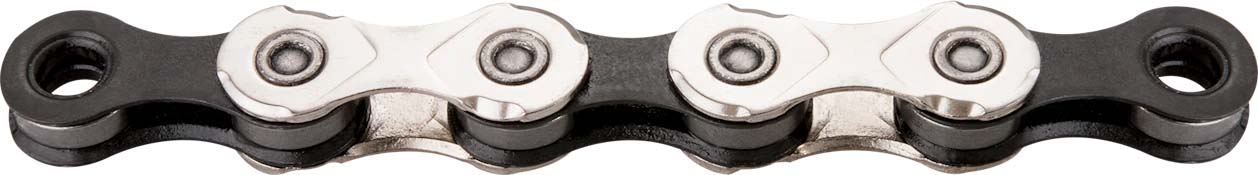 KMC X11 Cadena de bicicletas 114 Sizels Silver Black