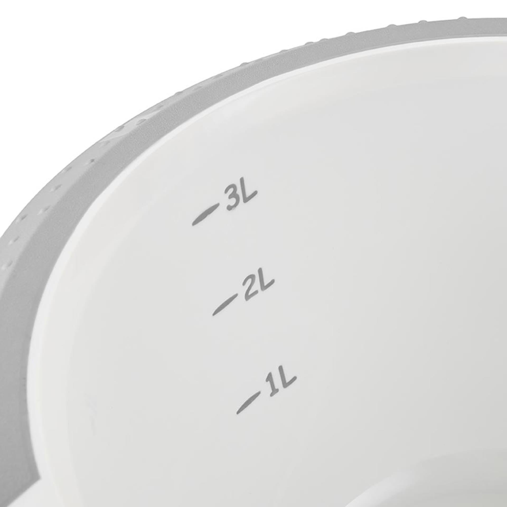Ciotola Keeper antiscivolo 3,5l bianco grigio