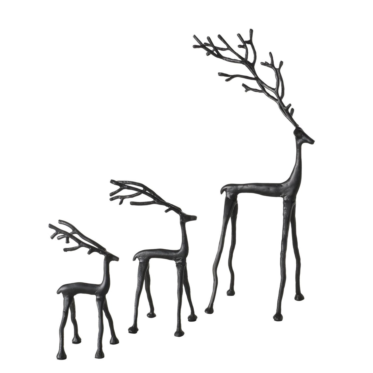 Boltze home figura de ciervo frody juego de 3 piezas h29-63cm