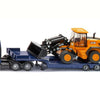 Camión siku súper man con jcb wiellader y cargador de dieta o