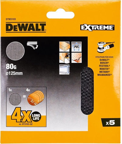Accesorios Dewalt malla lija malla ø125mm k80 - dtm3103-qz