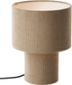 Brilliant tony - lámpara de mesa - e27 max 1x25w - tejido canalé - gris