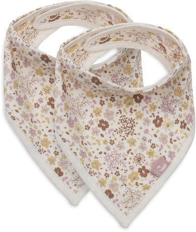Bavaglini Jollein bandana - 2 pezzi - 25 cm - fate dei fiori