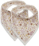 Pañuelo Jollein baberos - 2 piezas - 25 cm - hadas de flores