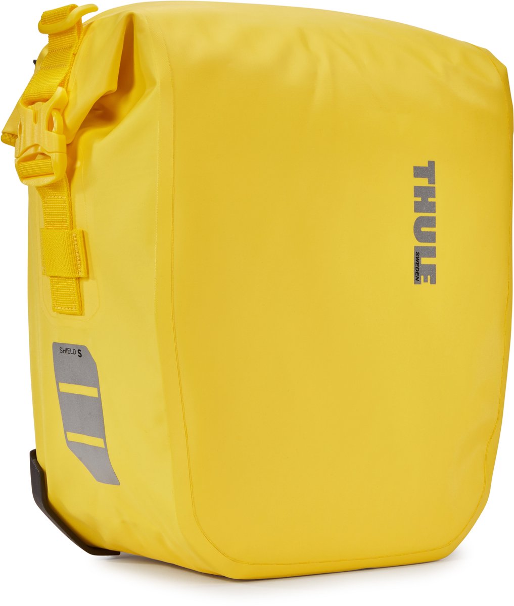 Borsa da bicicletta Thule Shield - gialla - capacità 13 l - set di 2 pezzi capacità 26 l in totale