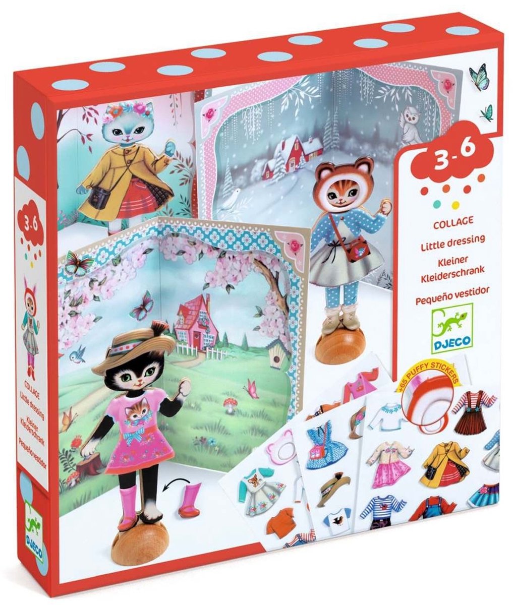 Djeco veste le bambole gatti 3-6 anni