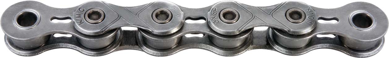 KMC E101 EPT Catena di biciclette 112 Schakels - argento