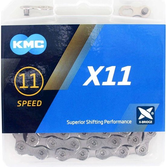 Collana shimano x11 grigio 118 a sinistra