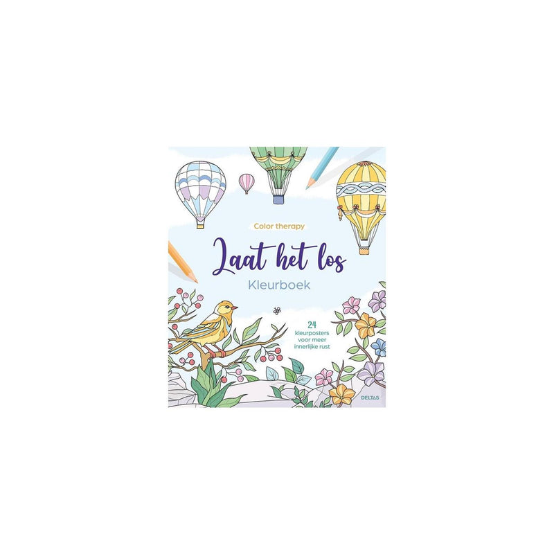 Deltas color therapy laat het los kleurboek