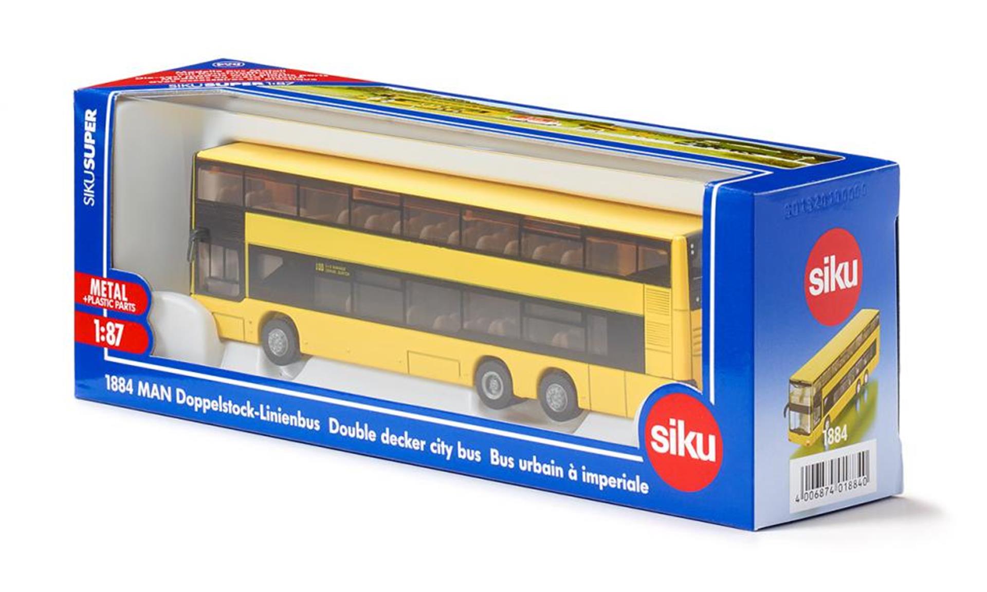 Siku 1884 autobus urbano a due piani uomo 1:87