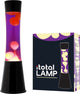I-total lavalamp - lava lamp - sfeerlamp - 40x11 cm - glas aluminium - 30w - paars met gele lava - zwart - xl1789