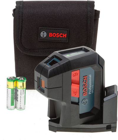 Bosch azul gpl 3 g | láser de punto profesional | 30 metros | verde | incluye pilas y estuche - 0601066n00