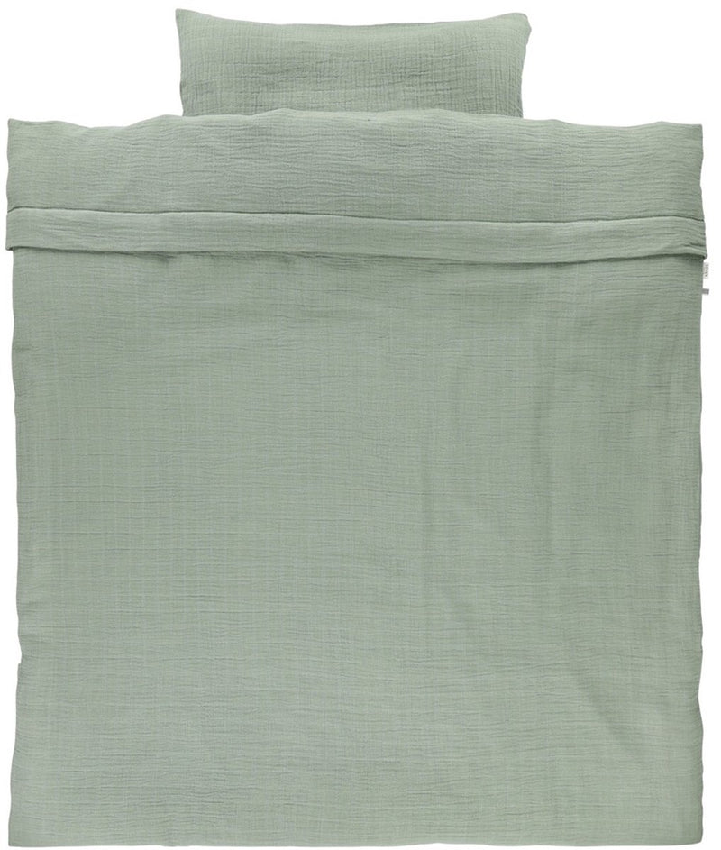 Copriletto per culla Trixie - bliss olive - les rêves d'anaïs - copripiumino 100x135 cm - incl. federa abbinata 60x40 cm
