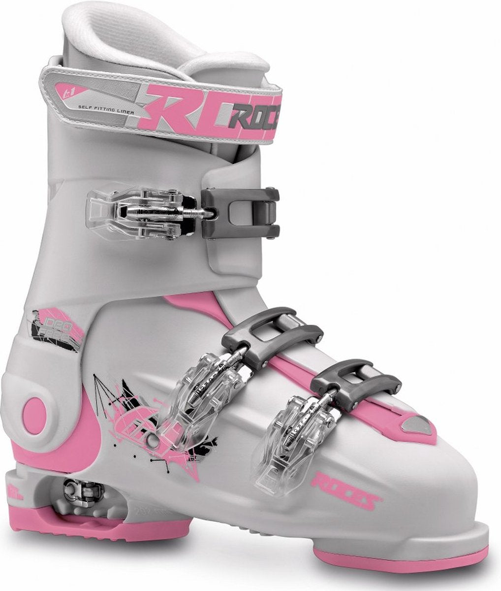 Roces - idea free - scarponi da sci - bambini - 22,5-25,5 (36-40) - bianco - rosa