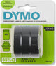 Nastro per etichette in rilievo originale Dymo | rotoli da 9 mm x 3 mt | bianco su nero | autoadesivo | per etichettatori per goffratura | 3 pezzi