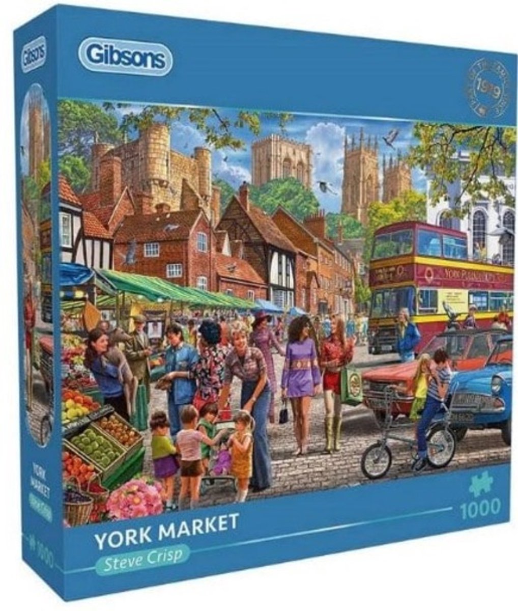 Gibsons - mercato di York (di Steve Crisp) - 1000 pezzi 68×49 cm (l×a) - puzzle per adulti