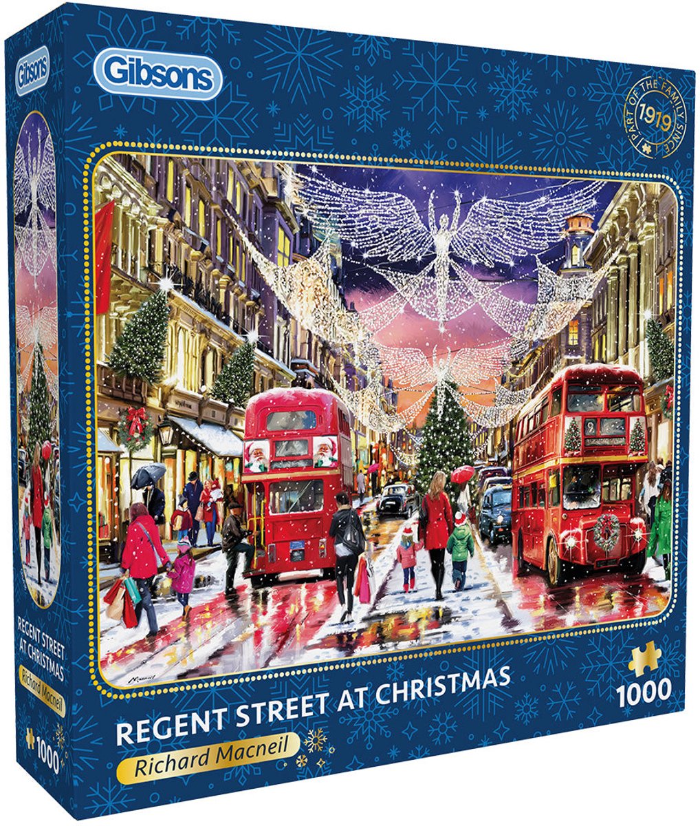 Gibsons - Regent Street at Christmas (di Richard Macneil) - 1000 pezzi 49×68 cm (l×a) - puzzle per adulti