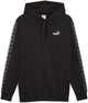 Puma ess tape sudadera con capucha fl suéter para hombre - negro
