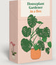 Jardinero de plantas de interior en una caja