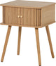 Comodino in legno karri dritto - mdf pino - naturale - 58x45x40