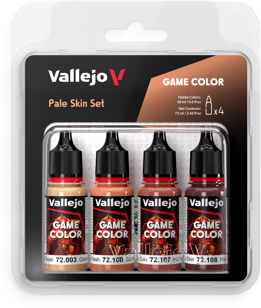 Vallejo 72379 game color - set color piel pálida - set de pintura acrílica