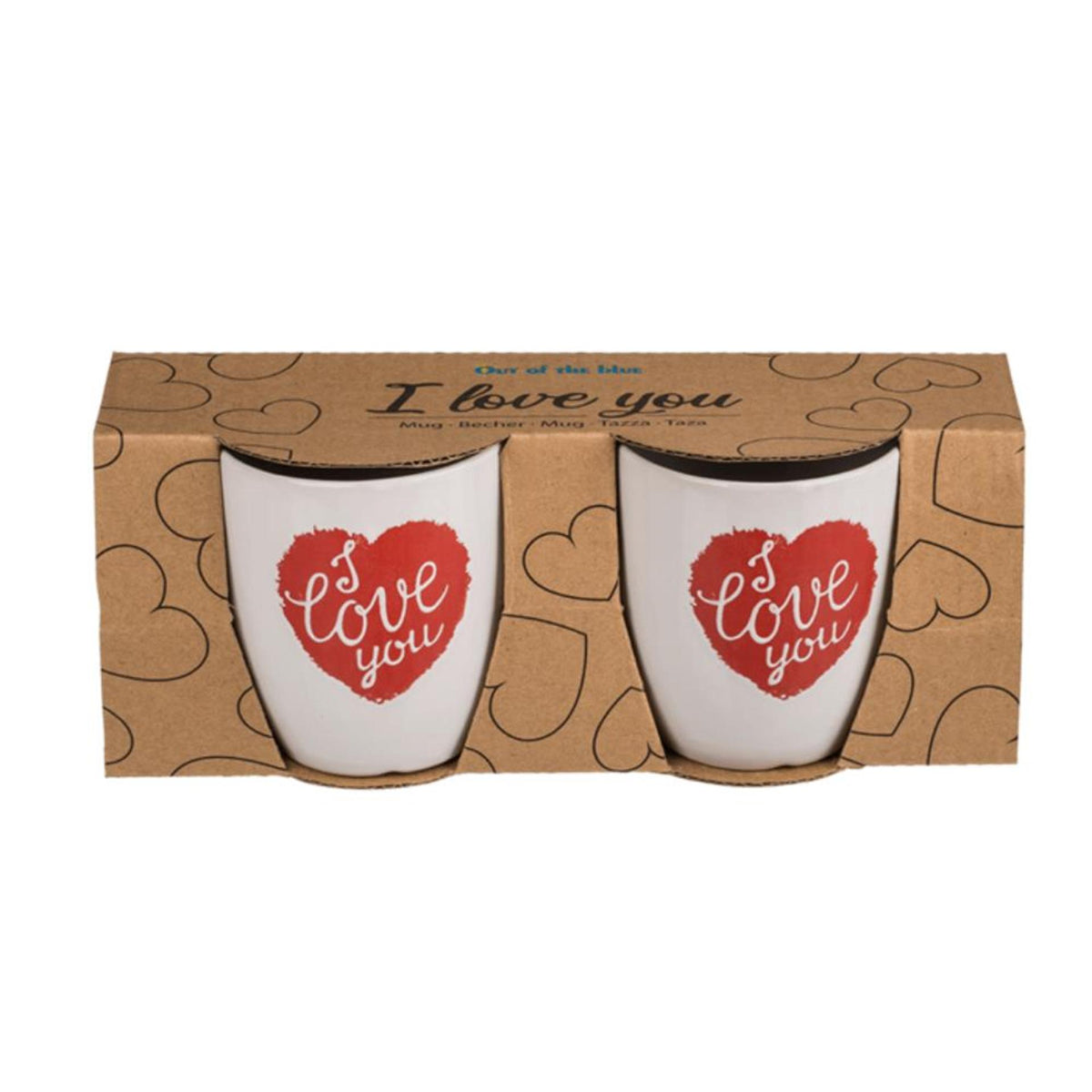 Ootb senseomokje i love you set a 2 stuks ø6,7xh7,5cm