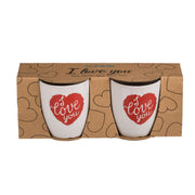 Ootb senseomokje i love you set a 2 stuks ø6,7xh7,5cm - afbeelding 1